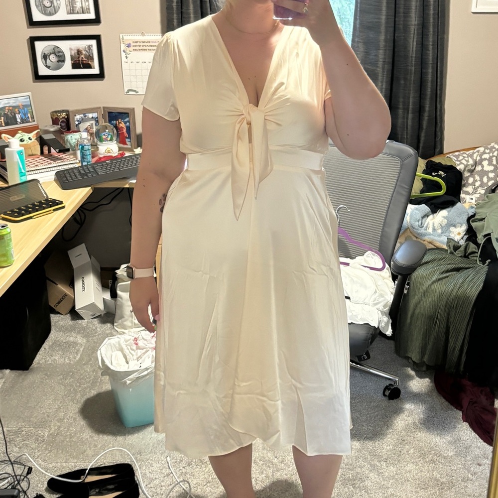 Baltic Born Poppy satin Midi Dress